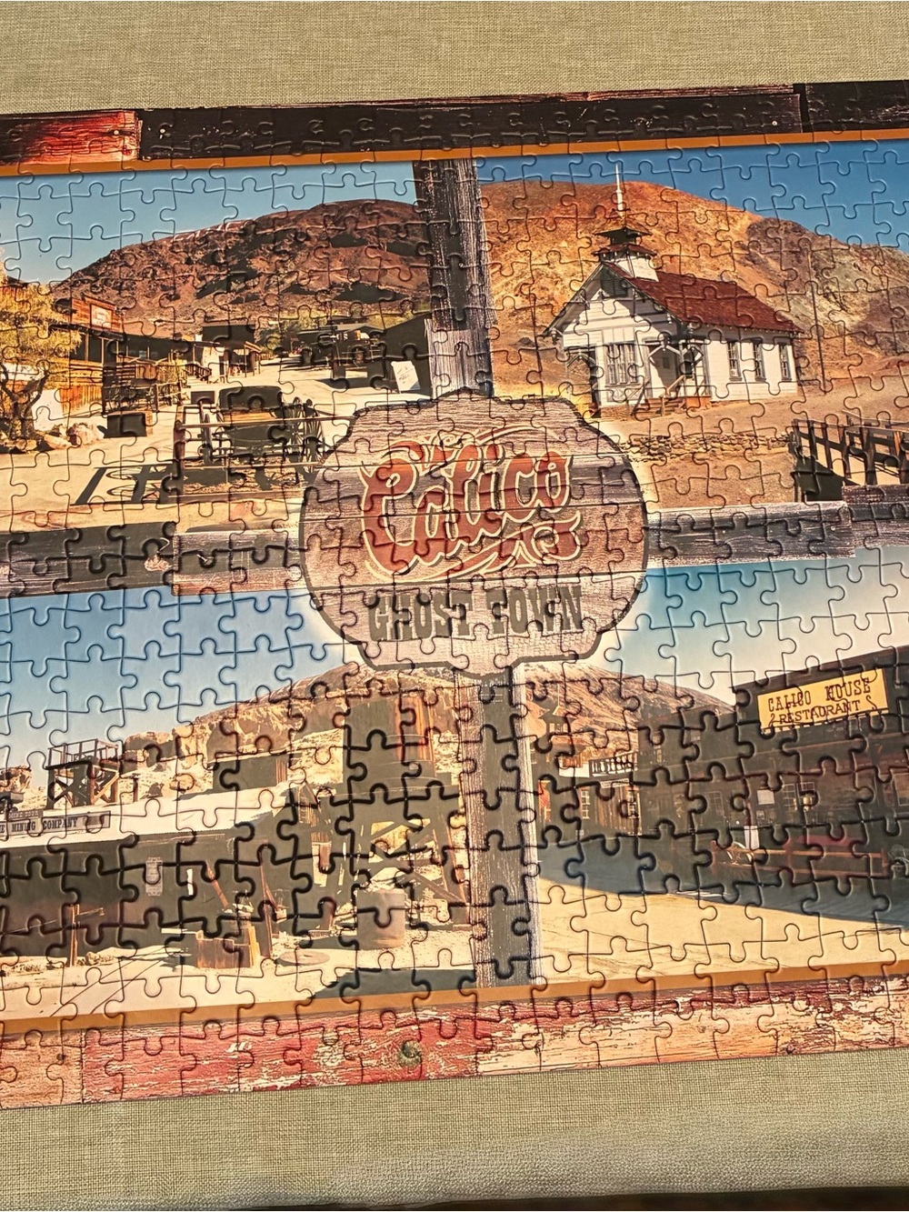 Calico Ghost Town Vintage Puzzle